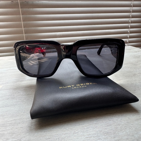 NWC Kurt Geiger Black Oversized Sunglasses - Picture 1 of 6